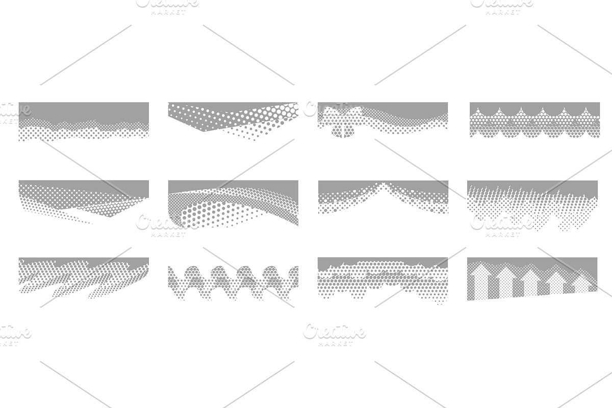Halftone covers. Document header, an Object Illustration by winwin.art