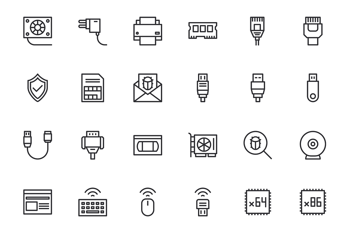 Computer and IT Icons, an Outline Icon by Middltone (Photo 4 of 4)