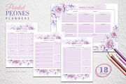 Painted Peones Planners, a Stationery Template by L- design studio (Thumbnail 1 of 4)