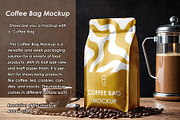 Coffee Bag Mockup, a Packaging Mockup by AG Mockups (Thumbnail 2 of 3)