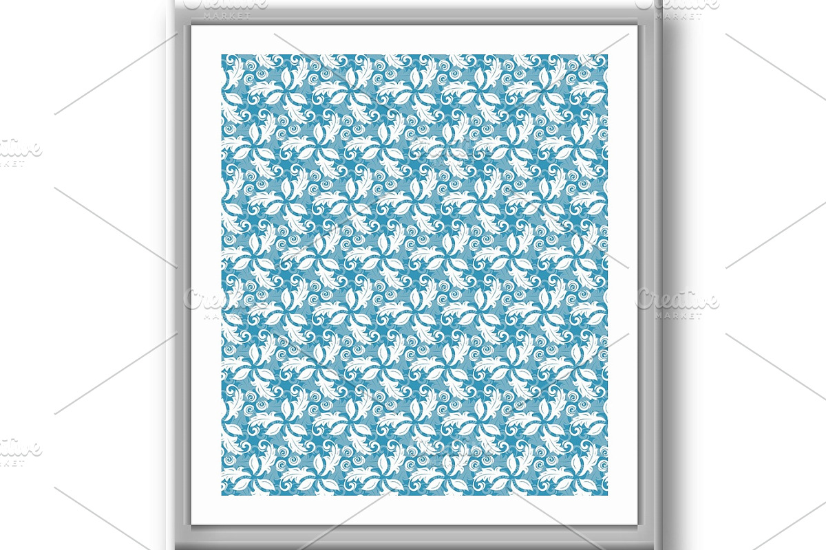 Floral Seamless Vector Pattern, a Decorative Illustration by FineArtStudio (Photo 2 of 3)