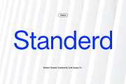 Standerd - Modern Grotesk, a Sans Serif Font by Craft Supply Co. (Thumbnail 1 of 8)