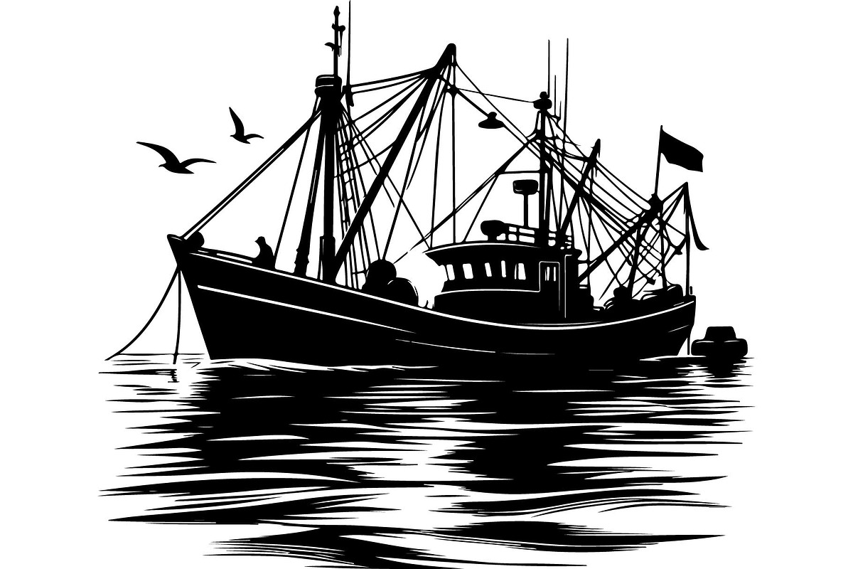 Vintage Fishing Boat Bundle, an Object Graphic by Designer_Momina (Photo 9 of 13)