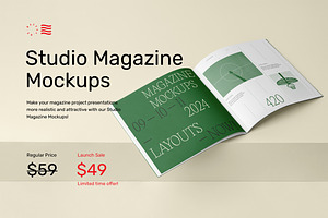 Studio Magazine Mockups