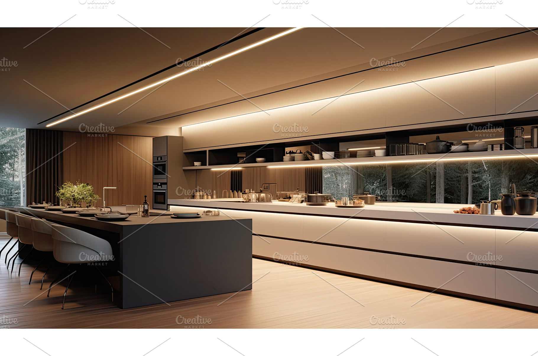 integrated smart home lights ai, a Technology Photo by pikepicture