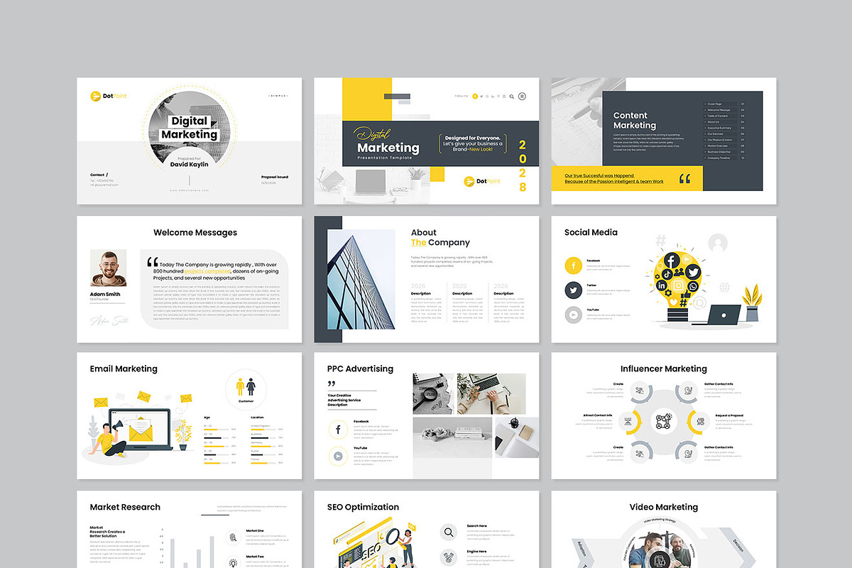 Digital Marketing Plan Presentation, a Presentation Template by GenerousArt (Photo 7 of 8)