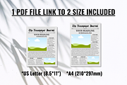 Front Page Newspaper Template, a Magazine Template by ZoloDesignHub (Thumbnail 2 of 7)