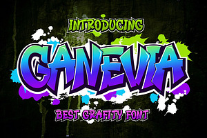 Ganevia Grafity Font