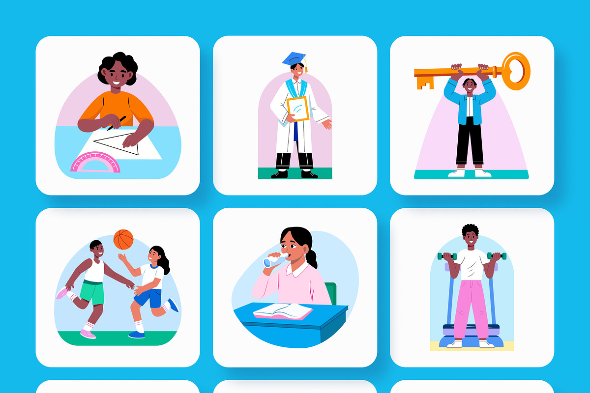 Back To School Illustration Art Pack, an Education Illustration by Brickclay (Photo 10 of 10)