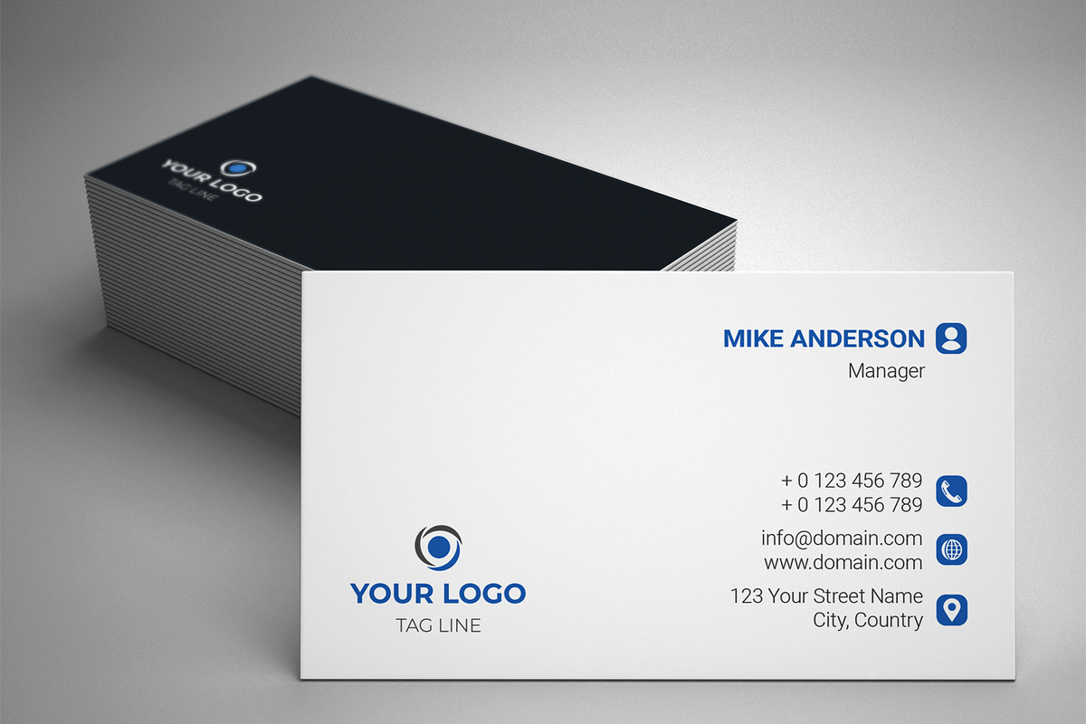 Corporate Business Card, a Business Card Template by designSultan (Photo 1 of 5)