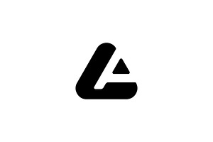 Triangle Letter A AF FA Logo