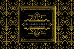 Art Deco Graphics & Patterns set