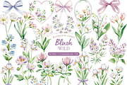 Blush and Dusty Rose Wildflower, an Illustration by MockupWizard (Thumbnail 1 of 6)