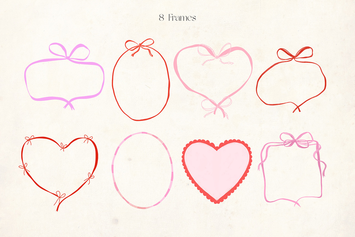 Valentines Day. Hand draw bows, a Decorative Illustration by Lesya Skripak (Photo 4 of 7)
