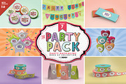 Vol.7 Party Packaging Mockups, a Packaging Mockup by INCDesign (Thumbnail 1 of 18)