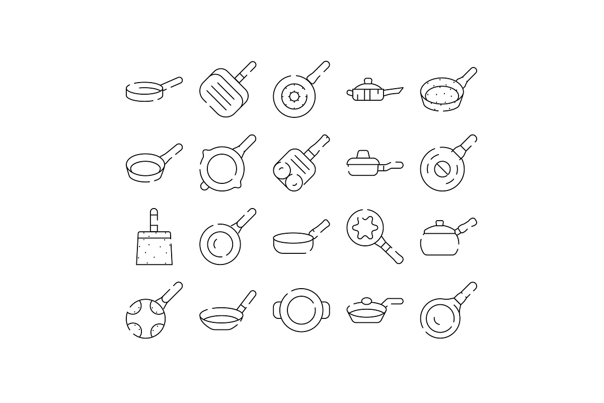 Frying pans and skillets kitchen, an Object Graphic by pikepicture (Photo 1 of 3)