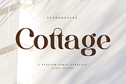 Cottage - Stylish Serif Font, a Serif Font by Aqeel_Art (Thumbnail 1 of 8)