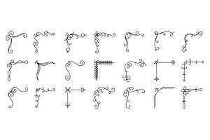 A collection of simple decorative, an Object Illustration by Woters little shop
