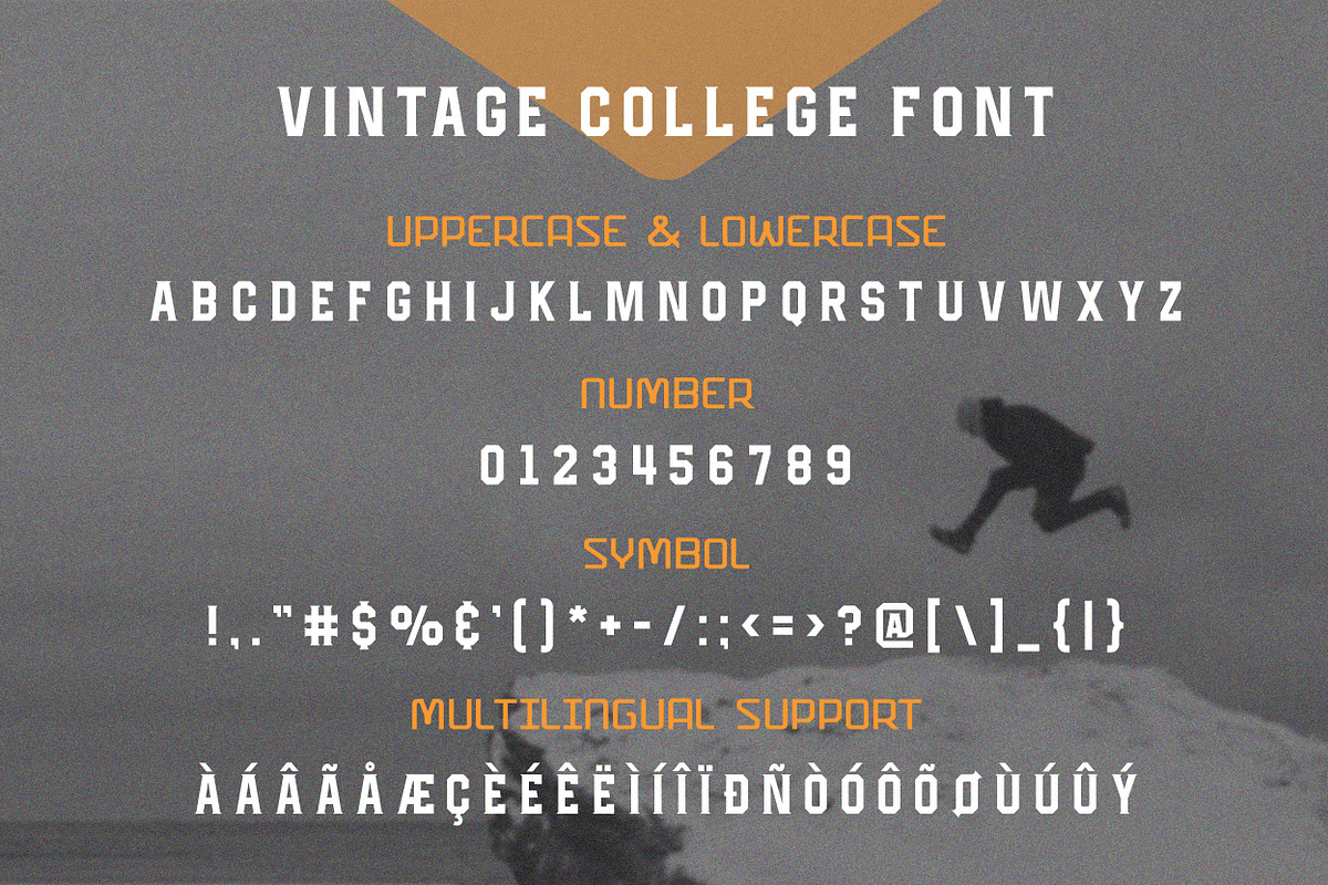 Vintage College Font, a Font by GlitzyGrapix (Photo 9 of 10)