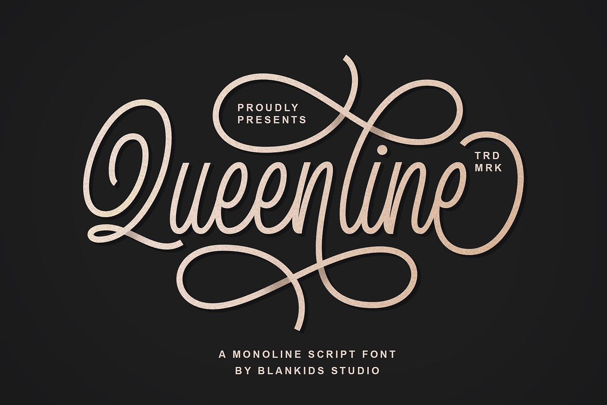 Queenline Script Font