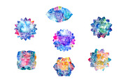 Chakras Part 2. Watercolor textures, a Decorative Illustration by Marina Demidova (Thumbnail 7 of 8)