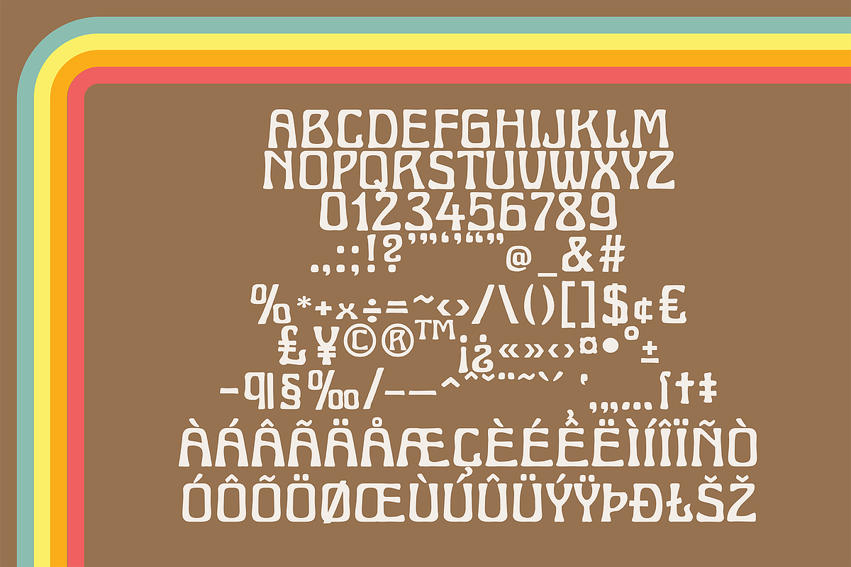 Boogie Down 70s Font, a Font by Horlleys (Photo 7 of 10)