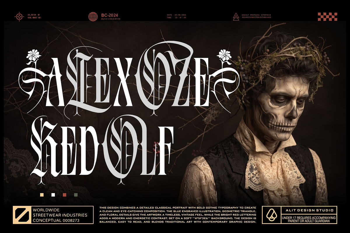 Silver Shard Typeface, a Blackletter Font by alit design (Photo 10 of 20)