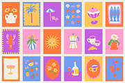 Summer. Vector illustrations, prints, a Graphic by venimo (Thumbnail 4 of 11)