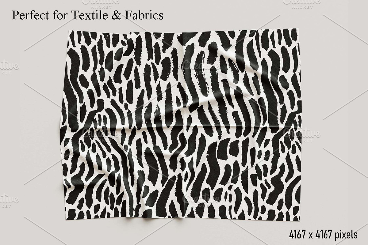 Black & White Hand Drawn 6 Pattern, a Pattern Graphic by Space_Oleandr (Photo 6 of 7)
