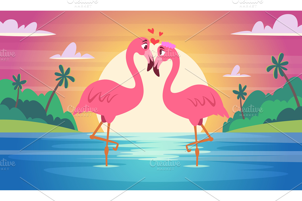 Lovely animals. Valentine day, an Animal Illustration by Onyx