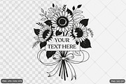 Sunflower SVG PNG Design Bundle, an Illustration by Actual Pixel (Thumbnail 25 of 30)