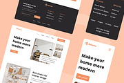 Interior Design Web Design, a Wireframe Template by INSPR STD (Thumbnail 5 of 6)