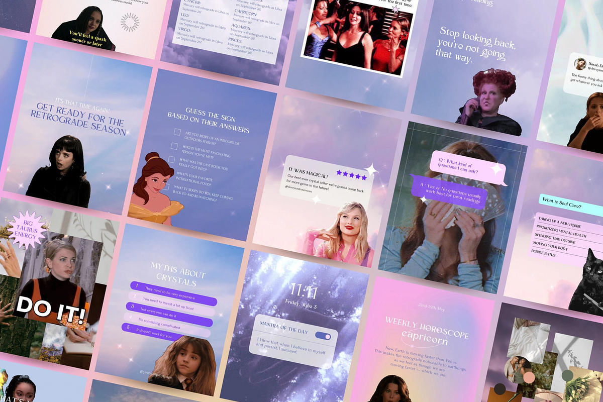 Mystical Instagram Astrology Canva, a Social Media Template by Story Native (Photo 5 of 11)