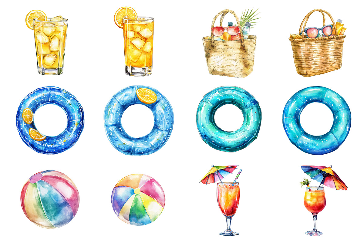 Pool Party Clipart, Pool Party Gnome, an Illustration by Design Market (Photo 2 of 4)