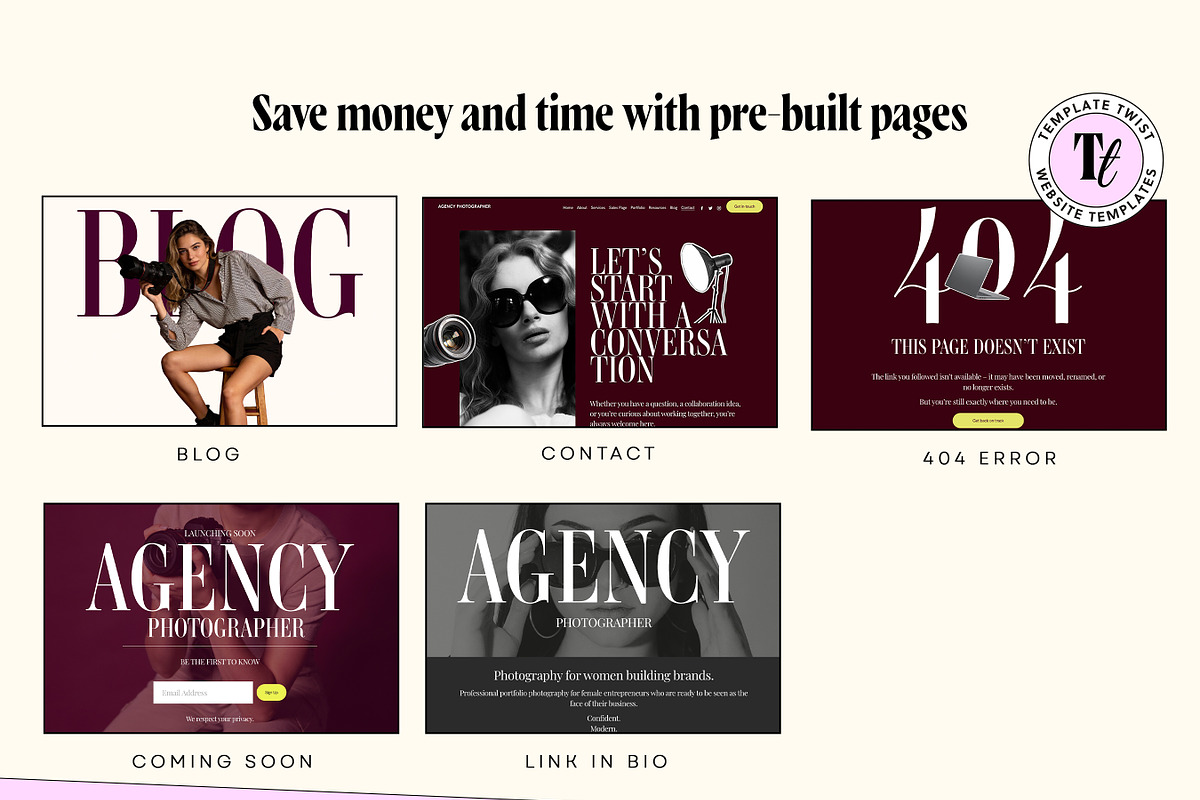 Squarespace Photography Website, a Squarespace Template by Template Twist Shop (Photo 6 of 10)