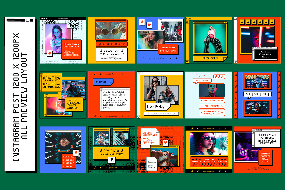 PIXEL-Social Media Brand Templates, a Social Media Template by Invasi Studio (Photo 9 of 12)
