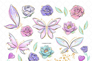 SUMMER WINGS Clipart