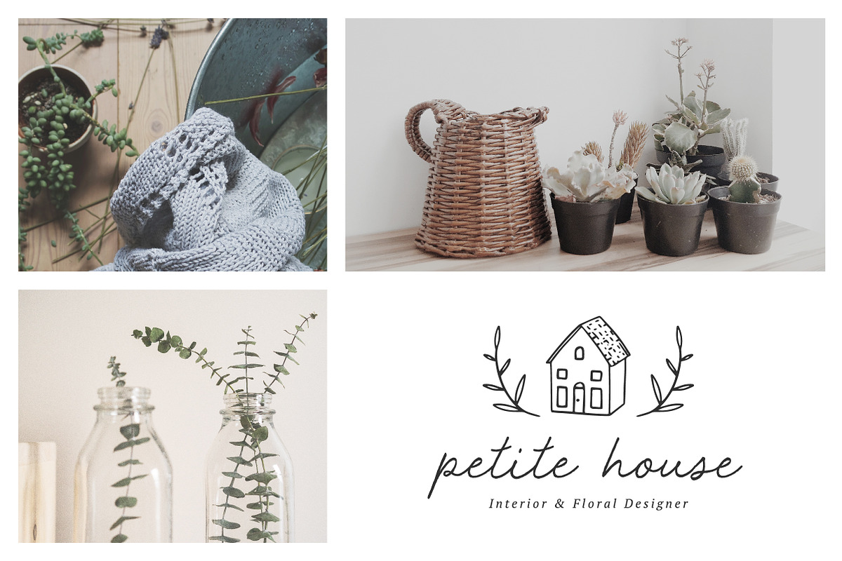 25 Delicate Feminine Logos - Vol 4, a Branding & Logo Template by Davide Bassu (Photo 2 of 6)