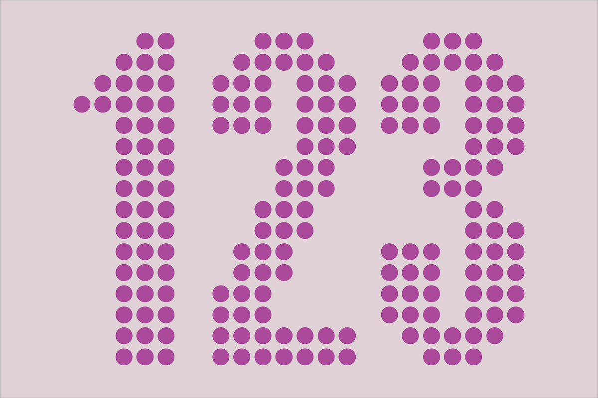 Display Dots Five Font, a Font by GG Design (Photo 4 of 6)