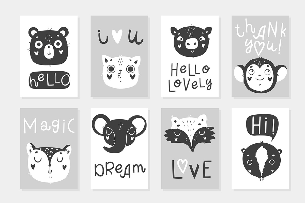 Scandi Animal Set - Vol.1 ♥, an Animal Illustration by Artnis (Photo 5 of 7)