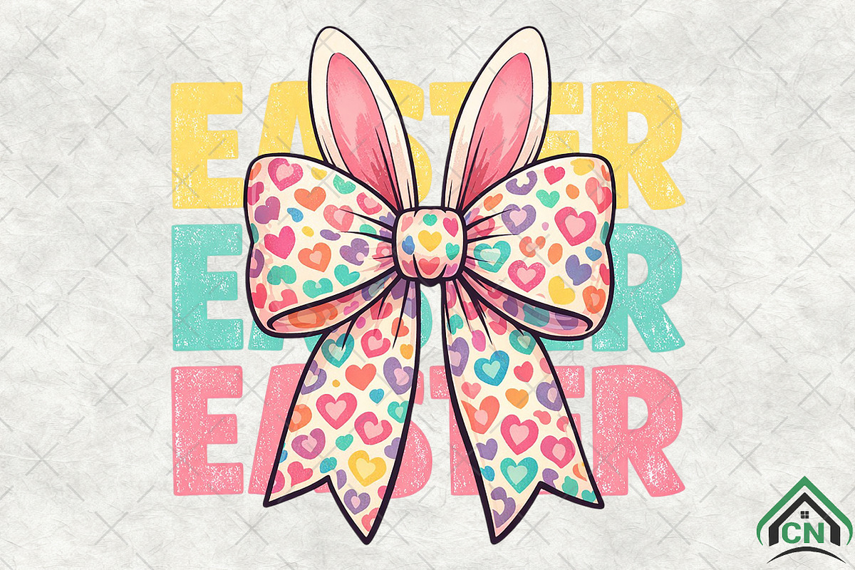 Easter Bunny Coquette Png, Easter, an Illustration by Craft Nest (Photo 2 of 6)