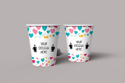 Paper cup design mockup PSD, a Cups & Container Mockup by Rami's Mockups