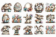 Happy Easter Clipart Bundle, an Illustration by Libby Wishes (Thumbnail 2 of 6)