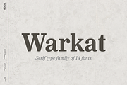 Warkat | Serif Type Family, a Serif Font by Wahyu & Sani Co. (Thumbnail 1 of 15)