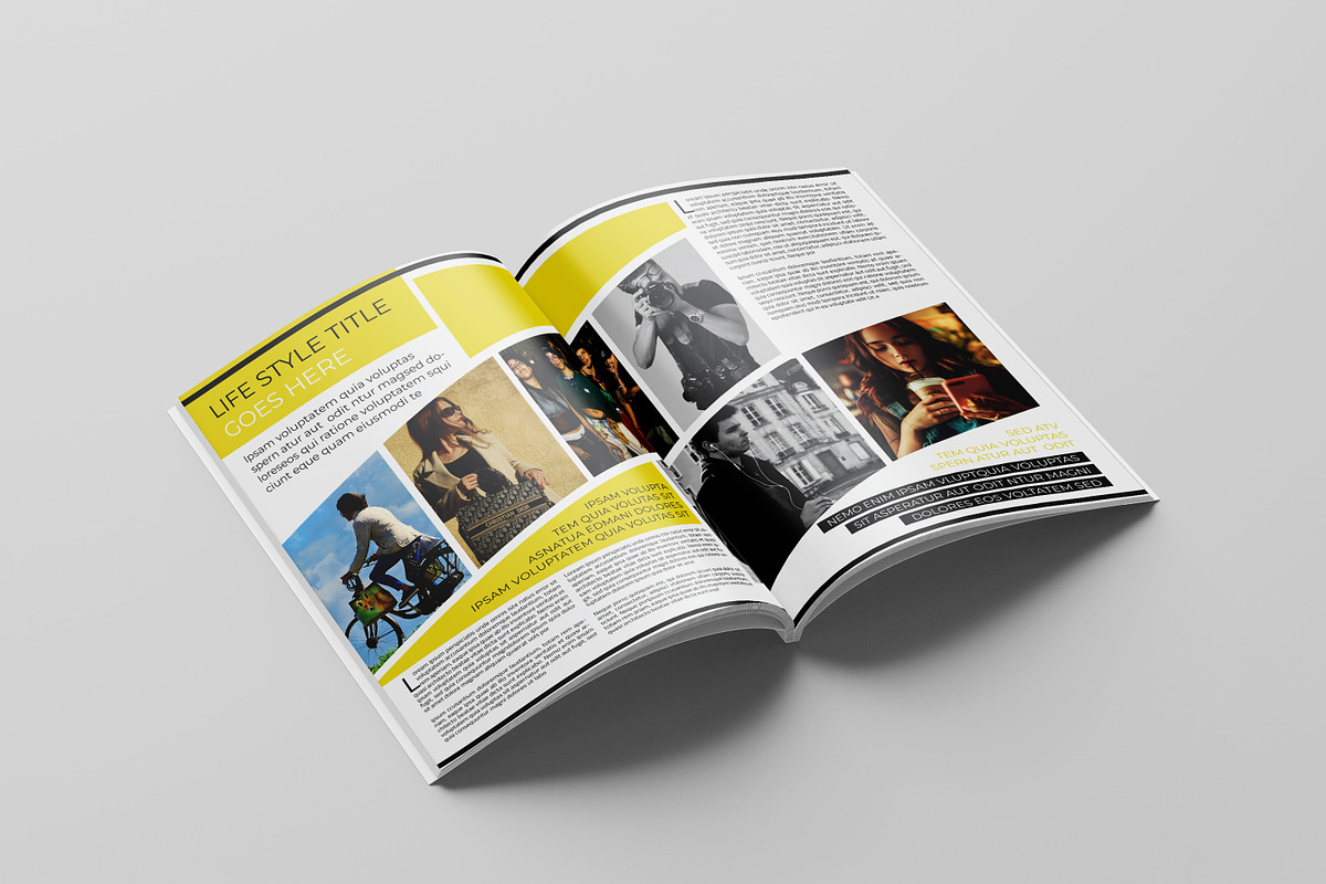 Multipurpose Magazine Template, a Magazine Template by retrographix (Photo 5 of 22)