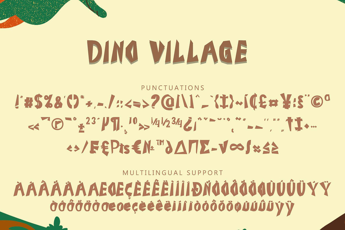 Dino Village, a Handwritten Font by Yoga Letter (Photo 6 of 6)