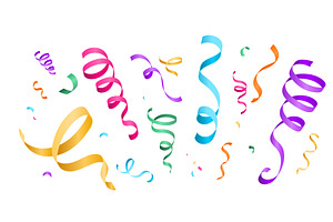 Confetti celebration vector, an Object Illustration by Zaie