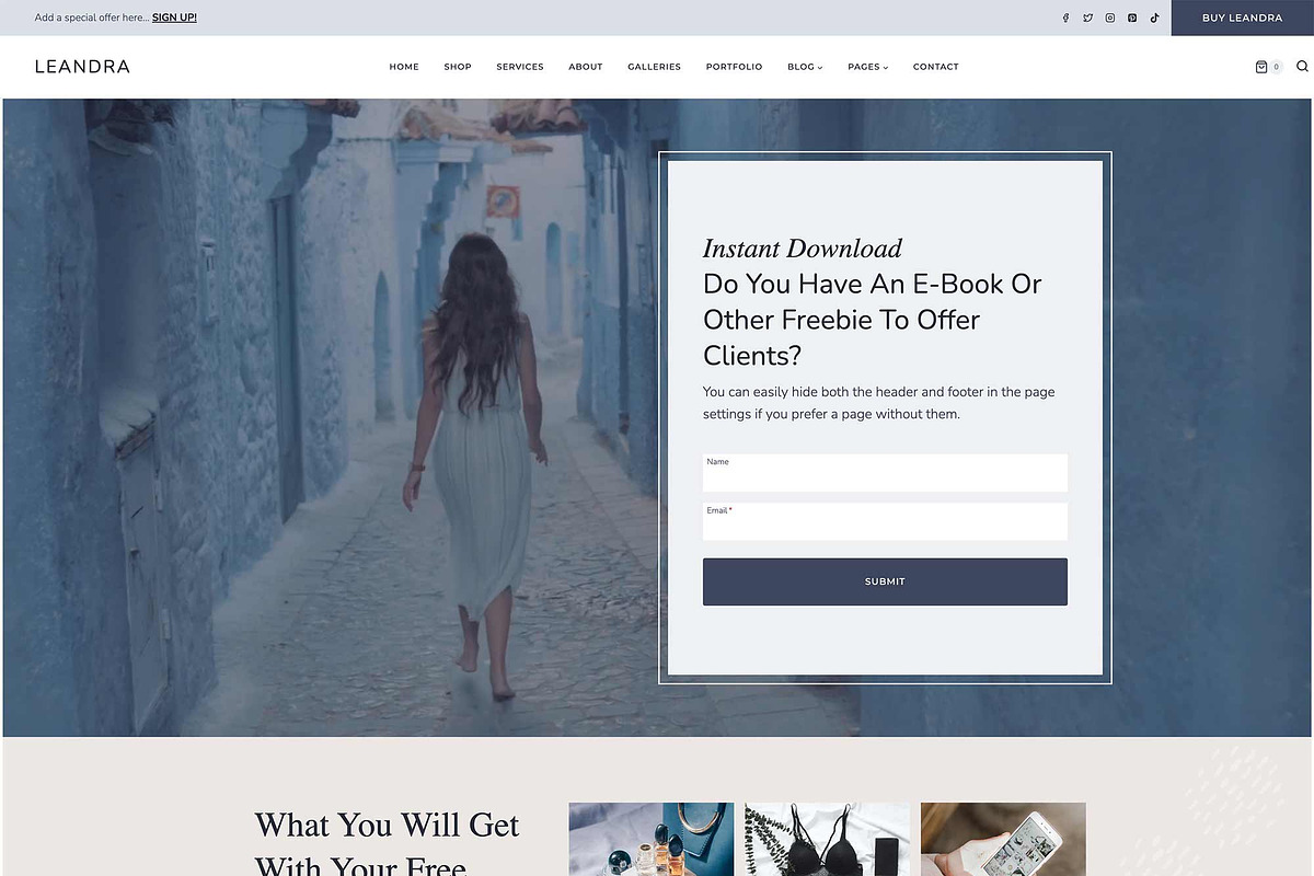 Leandra - WordPress Kadence Theme, a WordPress Template by StylishDesignMe (Photo 6 of 12)
