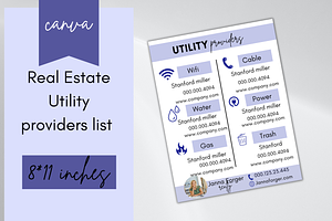 Real Estate Utility Providers List