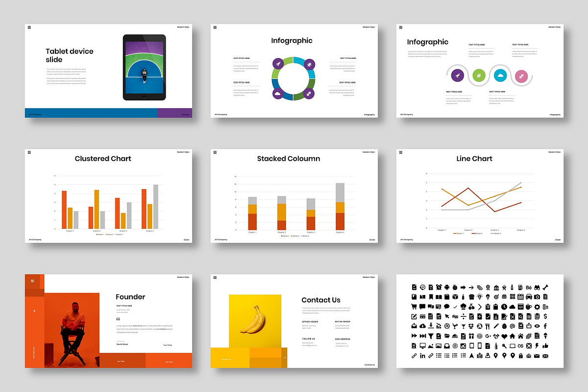 Venus - Business PowerPoint Template, a Presentation Template by Dens Creative Studio (Photo 5 of 6)